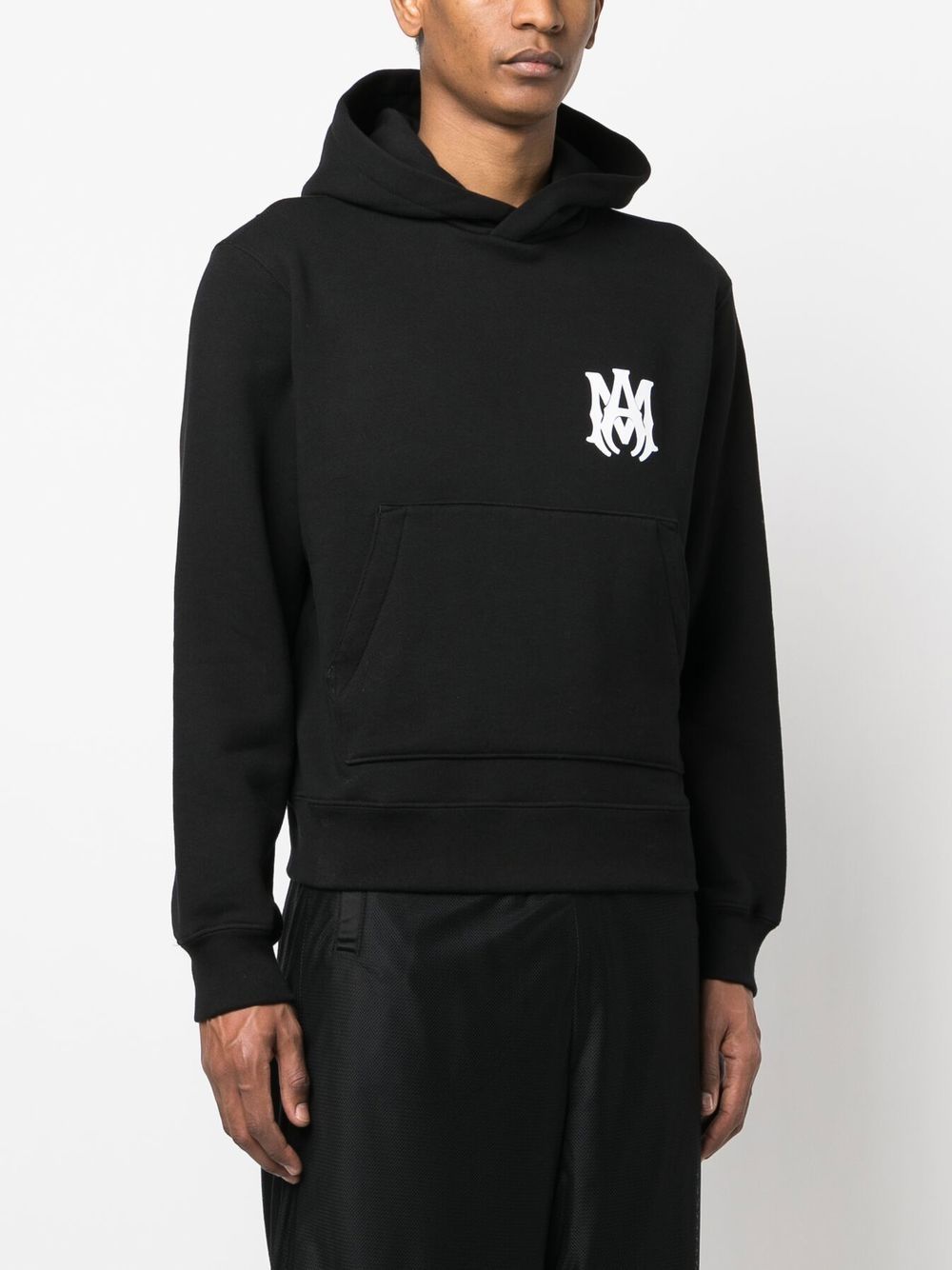 Shop Amiri Ma Core Logo-print Hoodie In Black