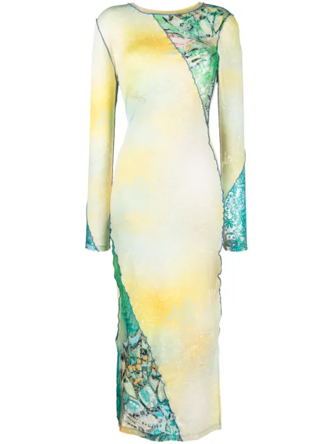 SIEDRES multi-panel long-sleeve dress
