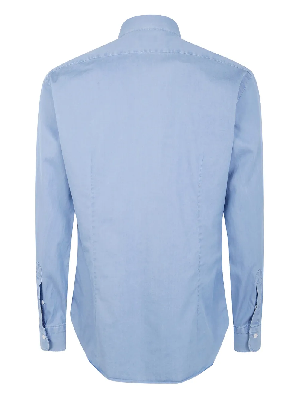 Barba spread-collar denim shirt | Image 2
