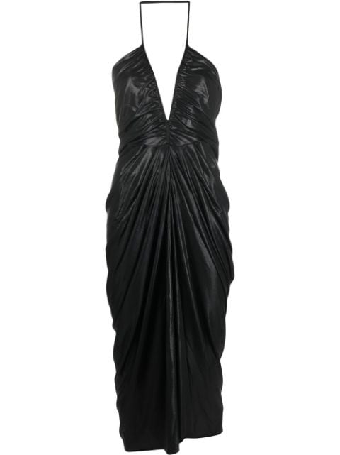 Rick Owens Lilies halterneck ruched dress