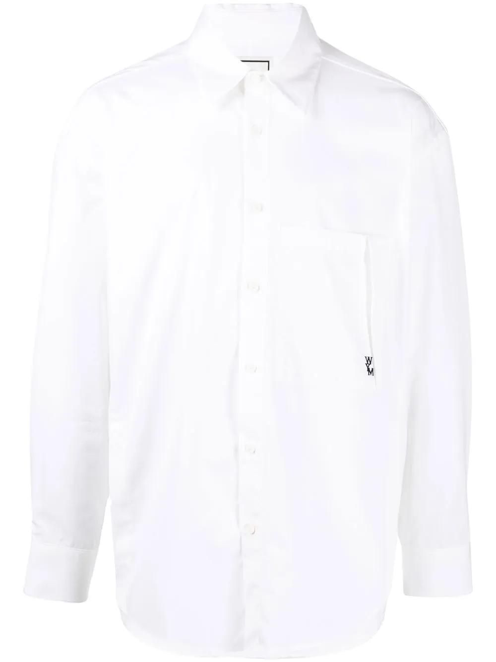 

Wooyoungmi logo-embroidered cotton shirt - White