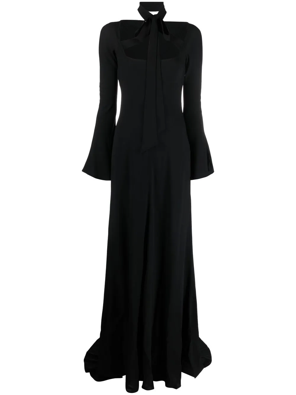 

Philosophy Di Lorenzo Serafini self-tie cut-out floor-length dress - Black