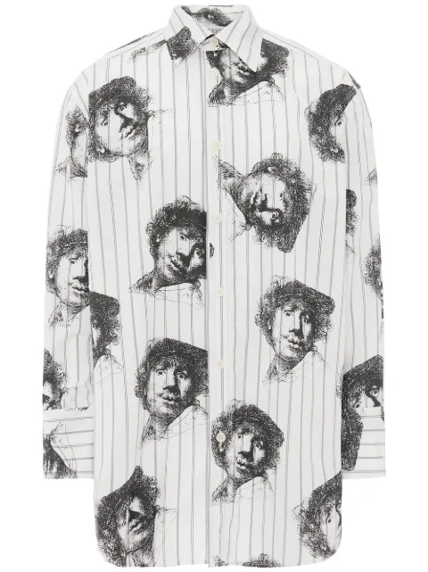 JW Anderson Rembrandt-print long-sleeve shirt 