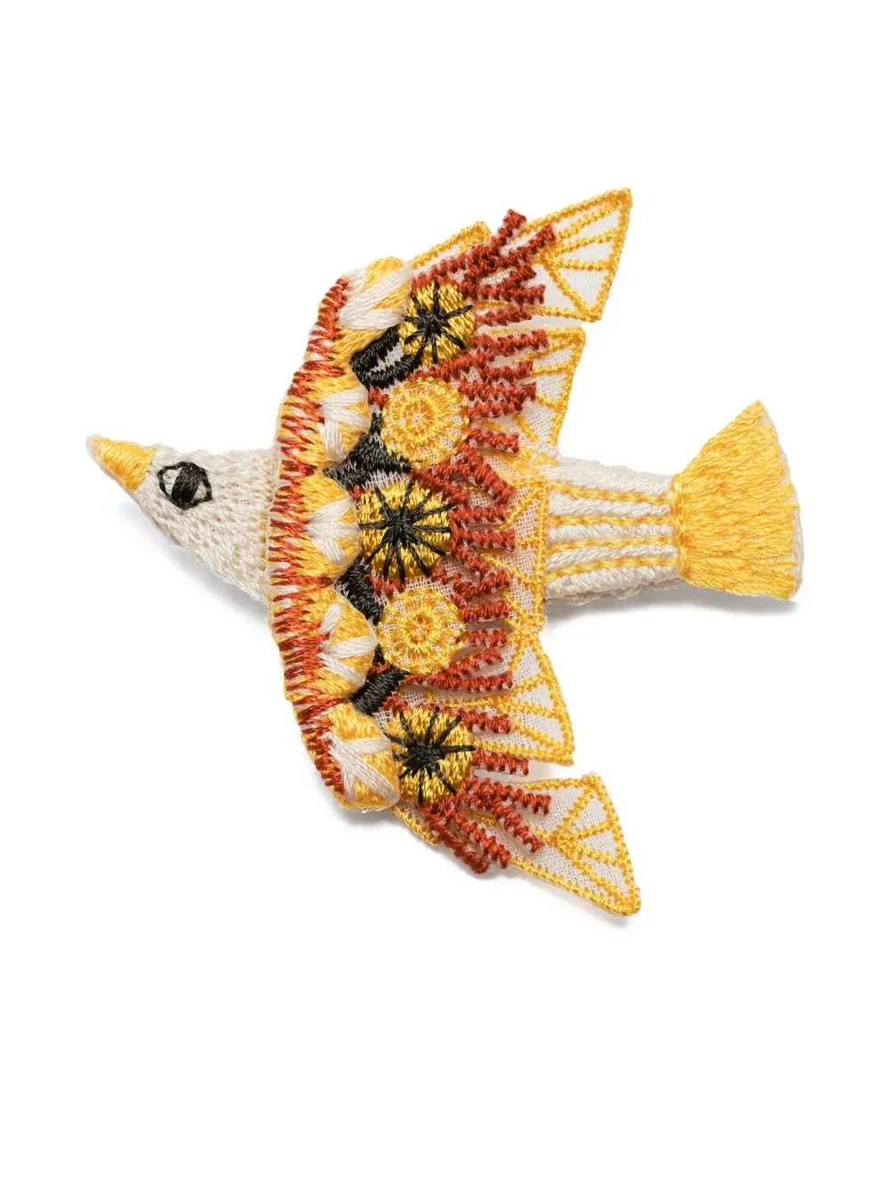 

Kapital Sparrow 3D embroidered pin badge - Yellow