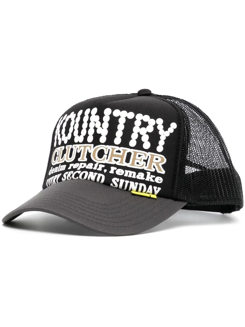 

Kapital Kontry Clutcher mesh trucker cap - Black