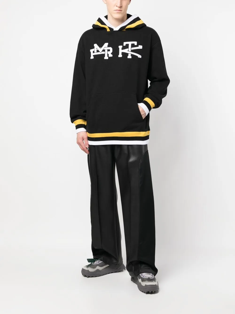 MARKET Hoodie met logoprint - Zwart
