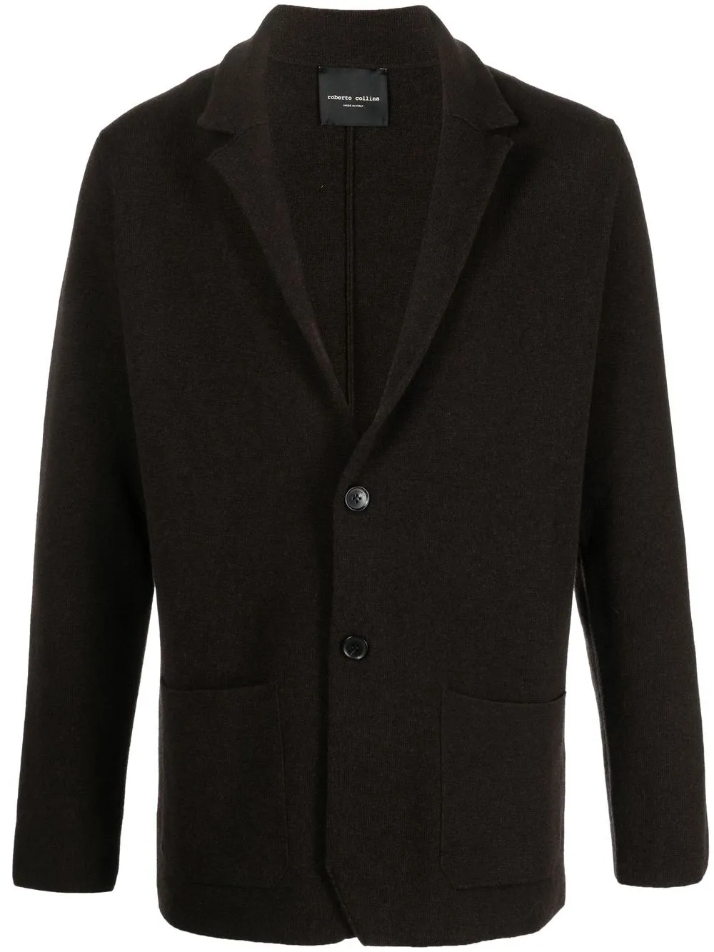 

Roberto Collina notched-lapel single-breasted blazer - Brown