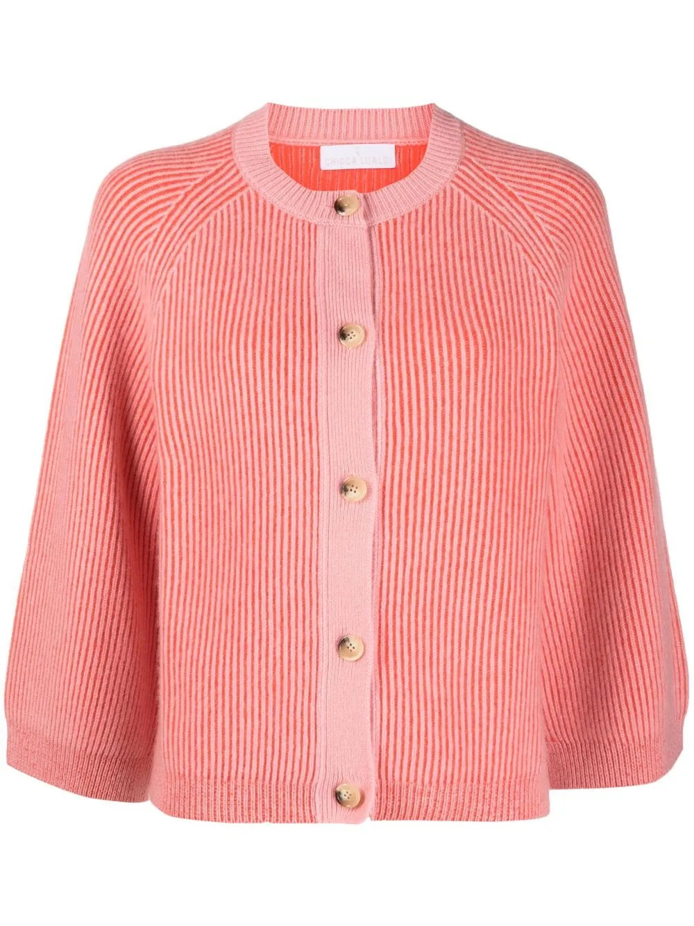 

Chicca Lualdi rib-knit cashmere cardigan - Pink