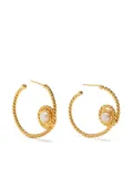 Sylvia Toledano pearl-detail hoop earrings - Gold