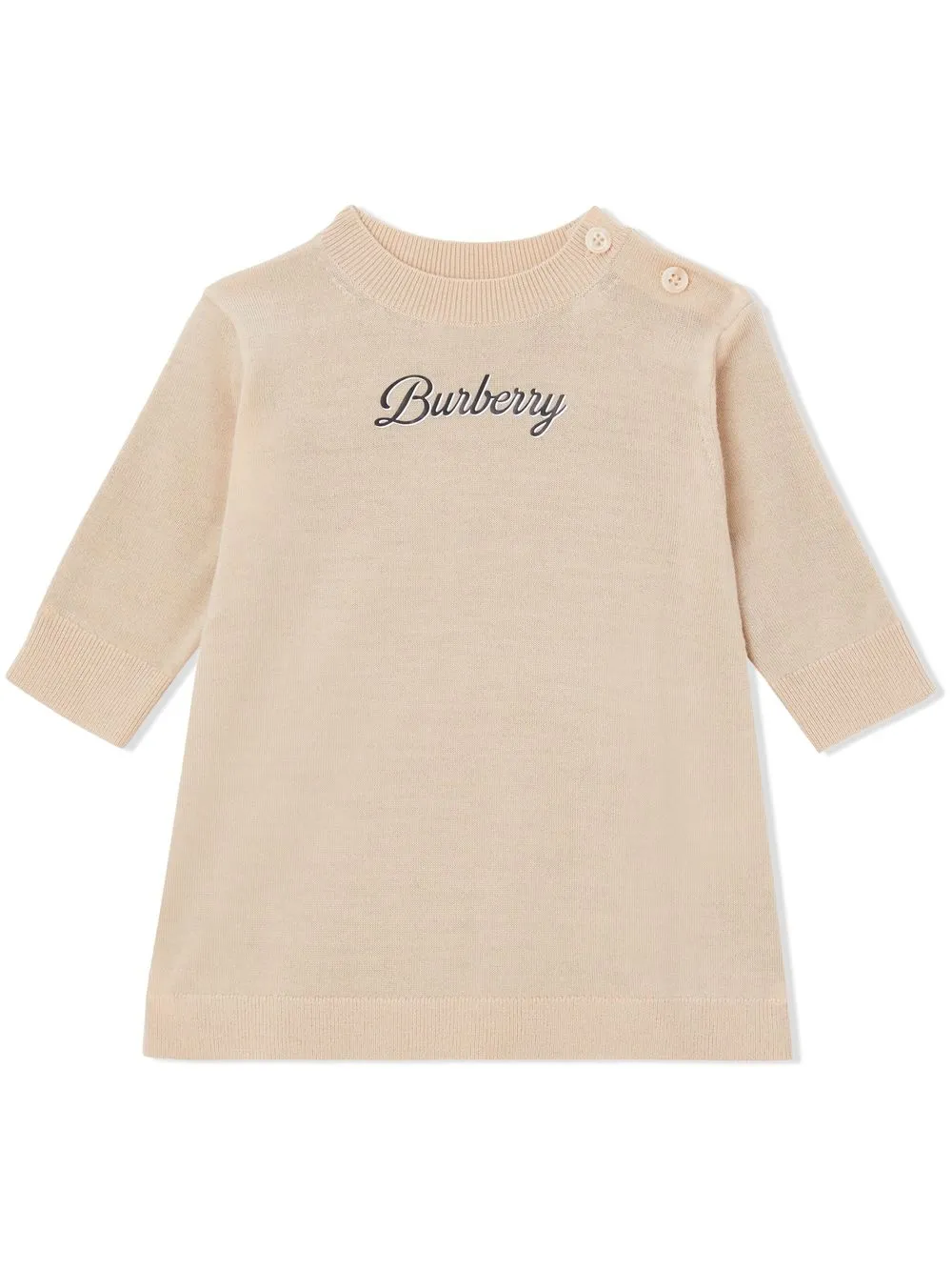 

Burberry Kids vestido con montaje estampado - Neutro