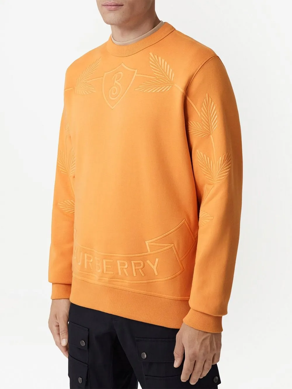Burberry logoembroidered Cotton Sweatshirt Farfetch
