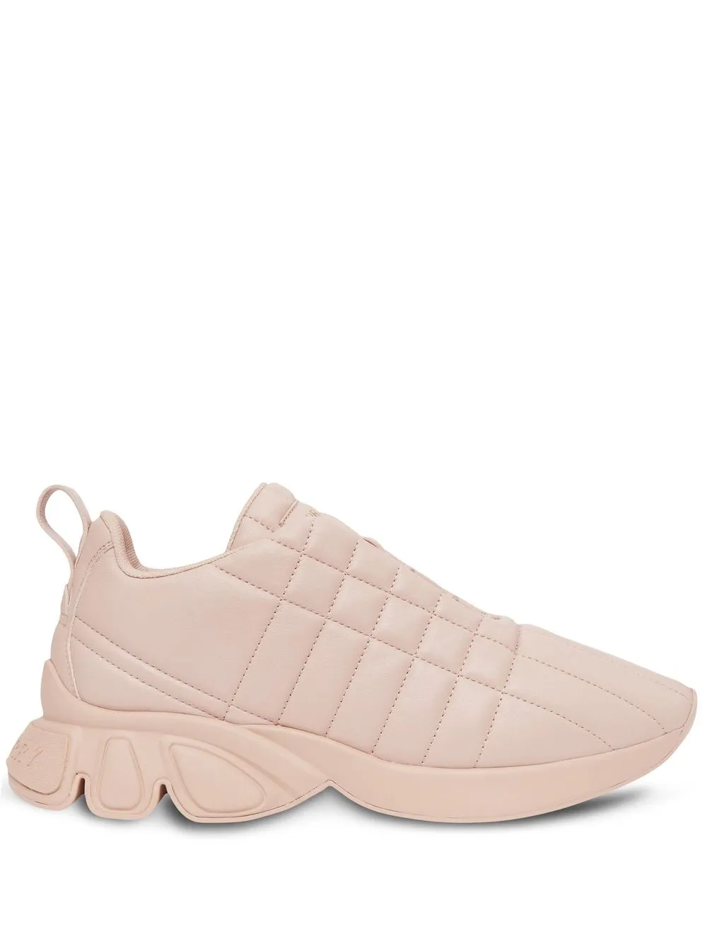 

Burberry quilted leather trainers - Pink