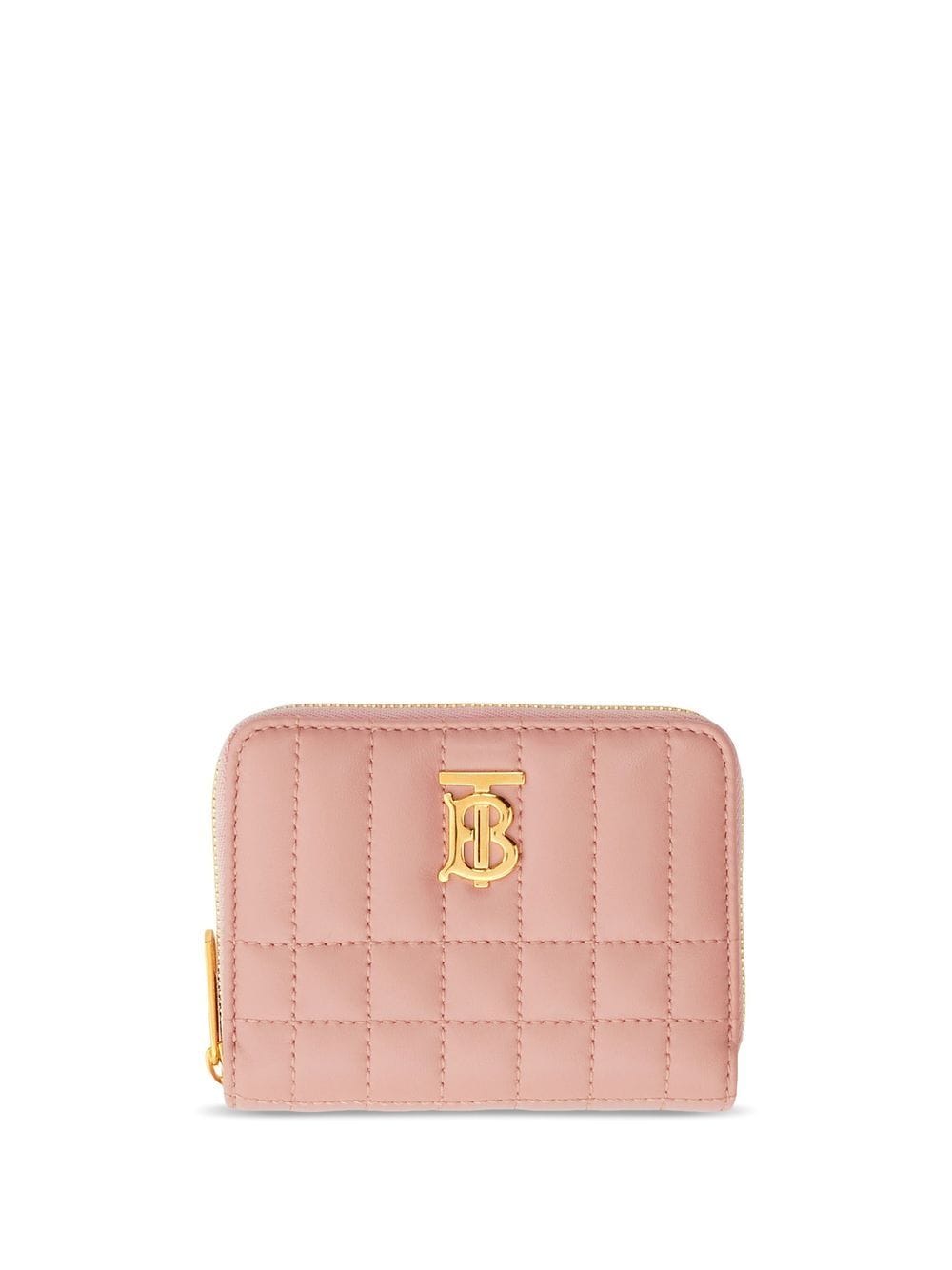 BURBERRY QUILTED-LEATHER LOLA ZIP WALLET