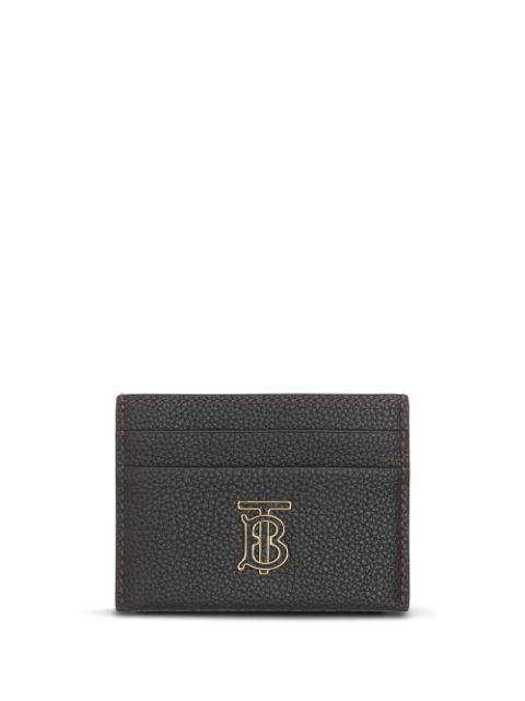 Burberry leather logo-plaque card holder Women