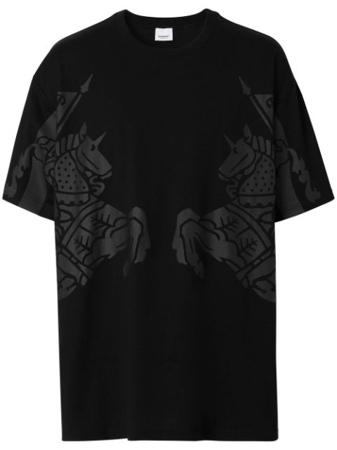 Burberry - logo-print cotton T-shirt