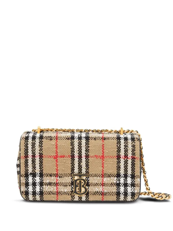 Burberry Men's Vintage Check and Leather Card Case