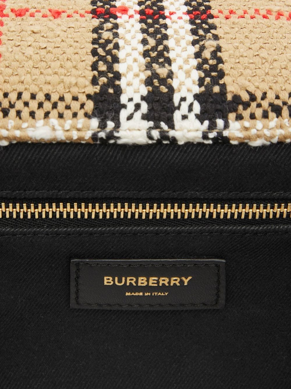 Shop Burberry Lola Vintage-check Bouclé Shoulder Bag In Neutrals
