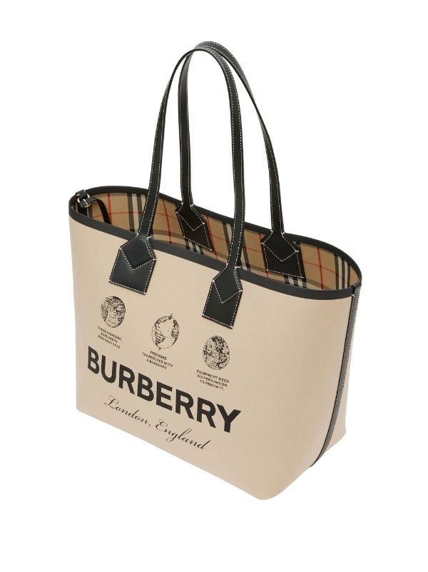 Burberry, Bags, Burberry Canvas Tote Bag