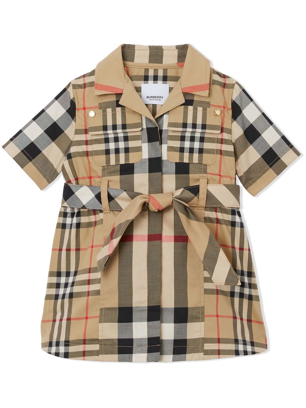 Burberry Kids バーバリー・キッズ チェック シャツワンピース