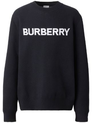 Burberry バーバリー ロゴインターシャ セーター - Farfetch