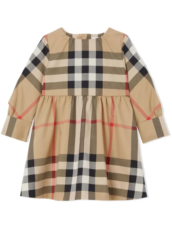 Burberry Kids バーバリー・キッズ チェック ワンピース - Farfetch