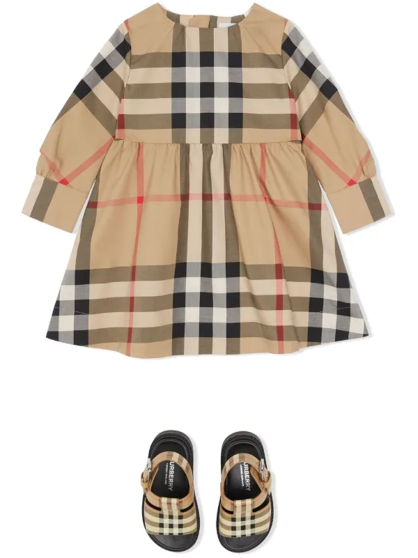 Burberry Kids バーバリー・キッズ チェック ワンピース - Farfetch