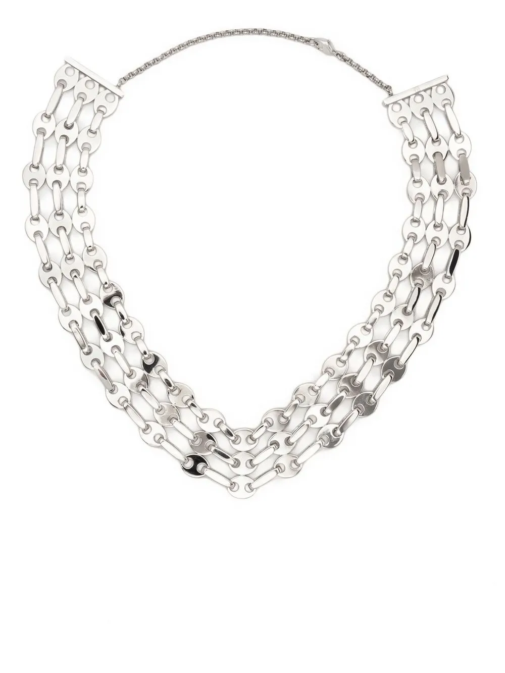 Paco Rabanne Nano Eight 3 row Necklace Farfetch paco-rabanne-nano-eight-3-row-necklace-farfetch