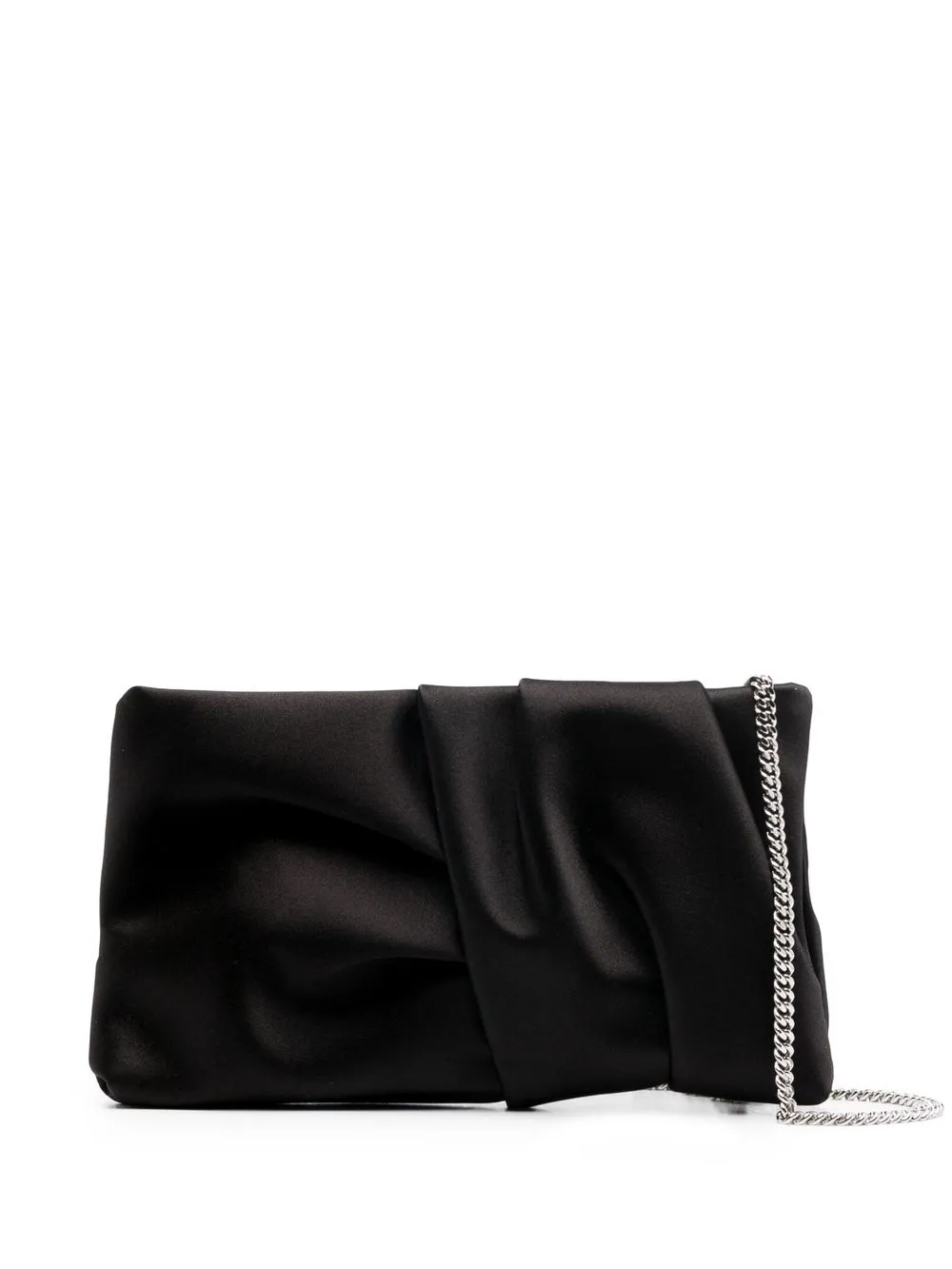 

Jimmy Choo Bonny satin clutch bag - Black