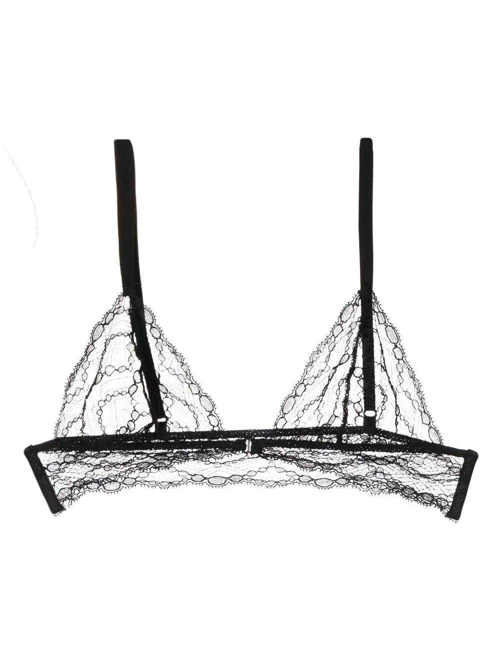 

Kiki de Montparnasse lace triangle bra - Black