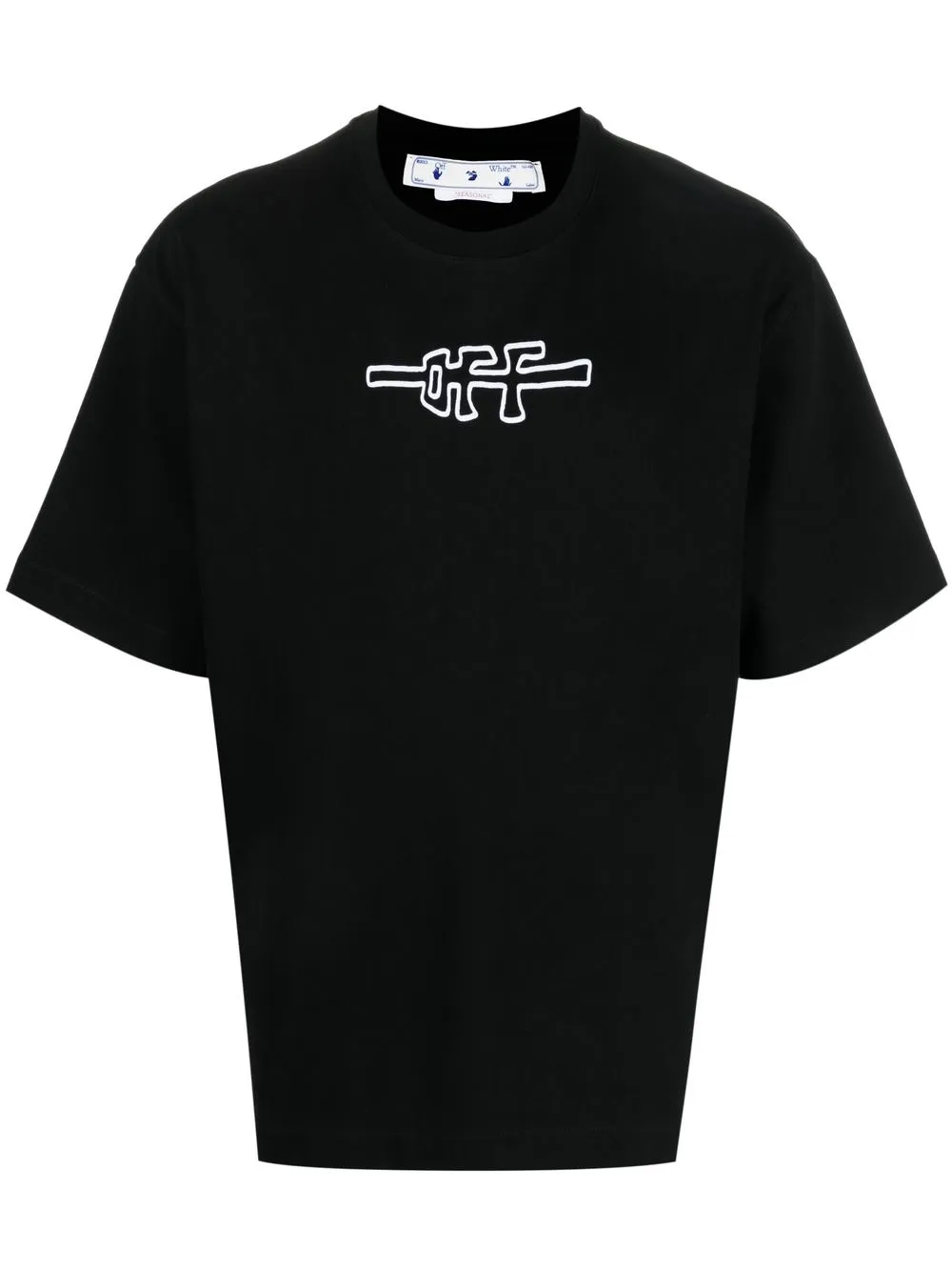 

Off-White logo-print short-sleeved T-shirt - 1001 BLACK/WHITE