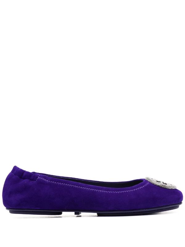 Tory burch suede outlet ballet flats