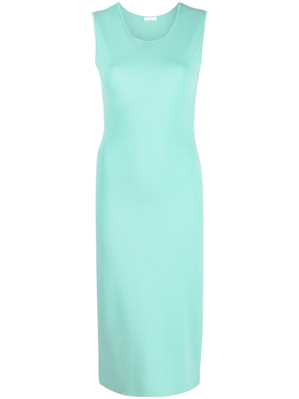 P.a.r.o.s.h Sleeveless Knit Midi Dress In Green