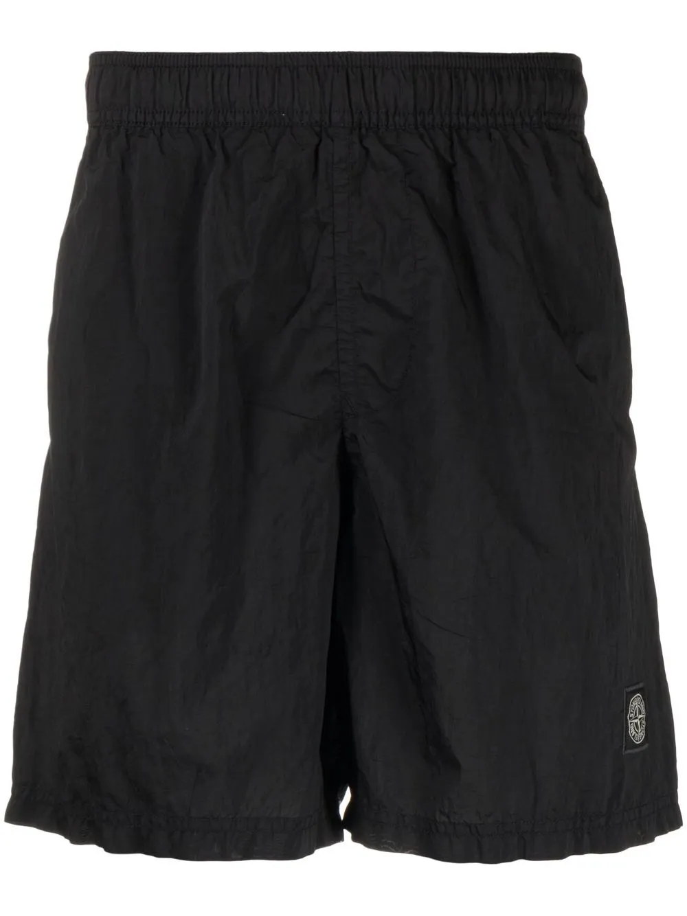 

Stone Island Compass-patch swim shorts - Black