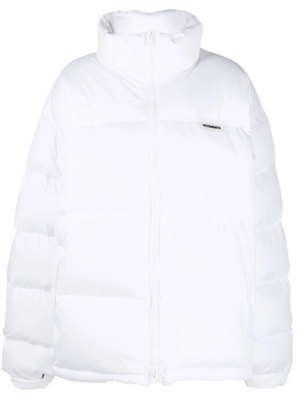 

VETEMENTS logo-patch puffer jacket - White