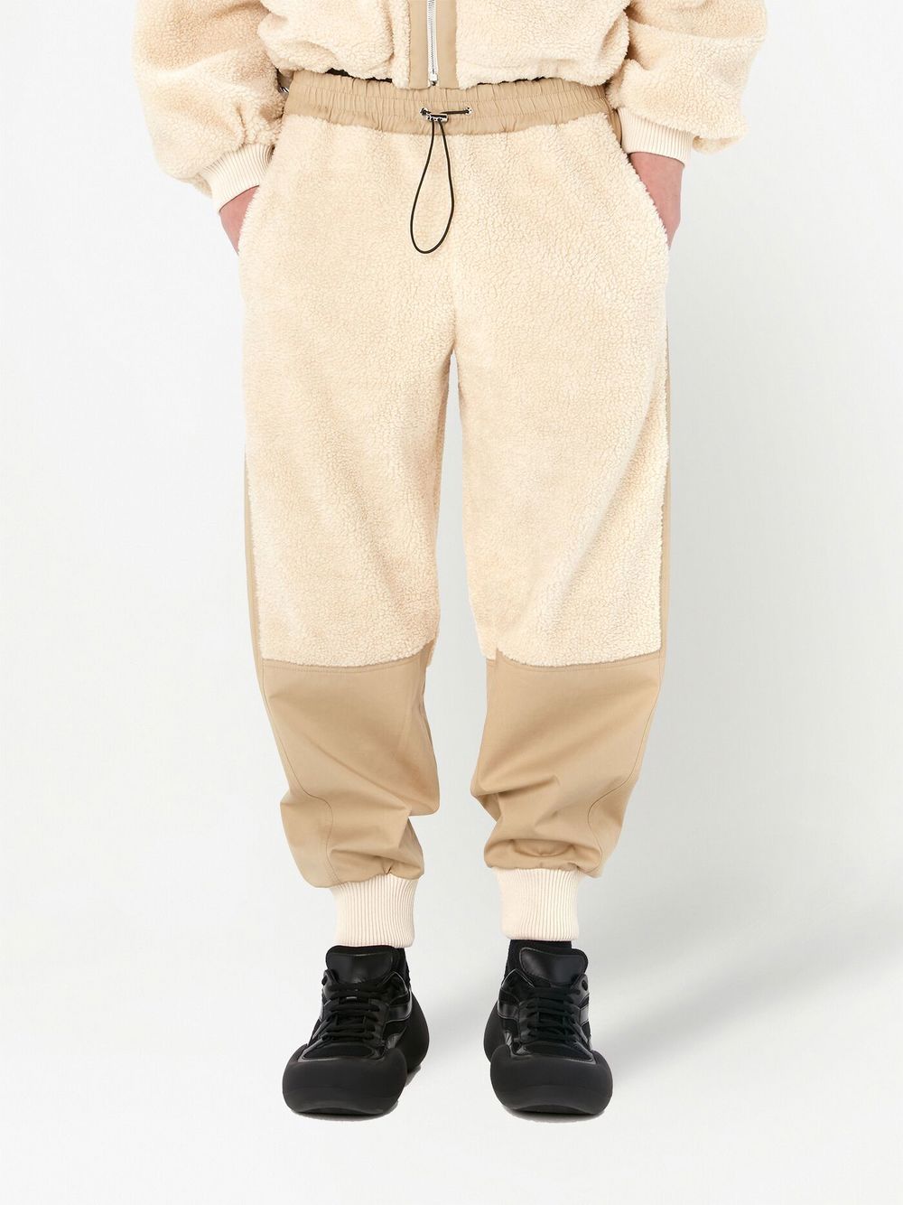 Shop Jw Anderson Two-tone Track Pants In Neutrals