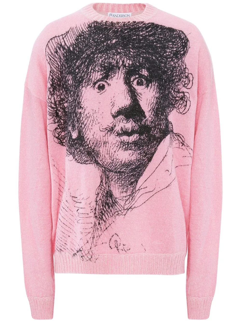 

JW Anderson suéter con estampado Rembrandt - Rosado