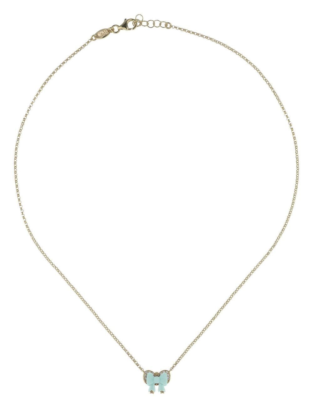 Shop Cameo & Beyond Ribbon-pendant Necklace In Gold