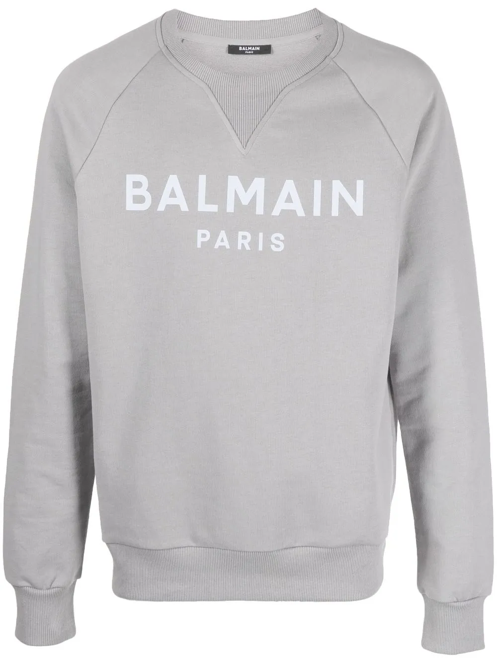 

Balmain logo-print cotton sweatshirt - Grey