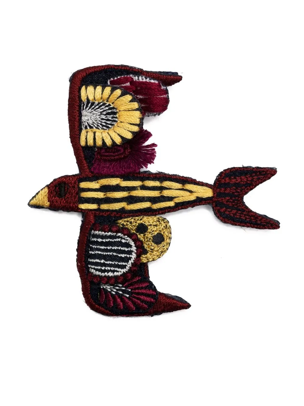 

Kapital Swallow 3D embroidered pin brooch