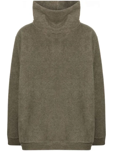 Kapital - high-neck reverse fleece sweatshirt