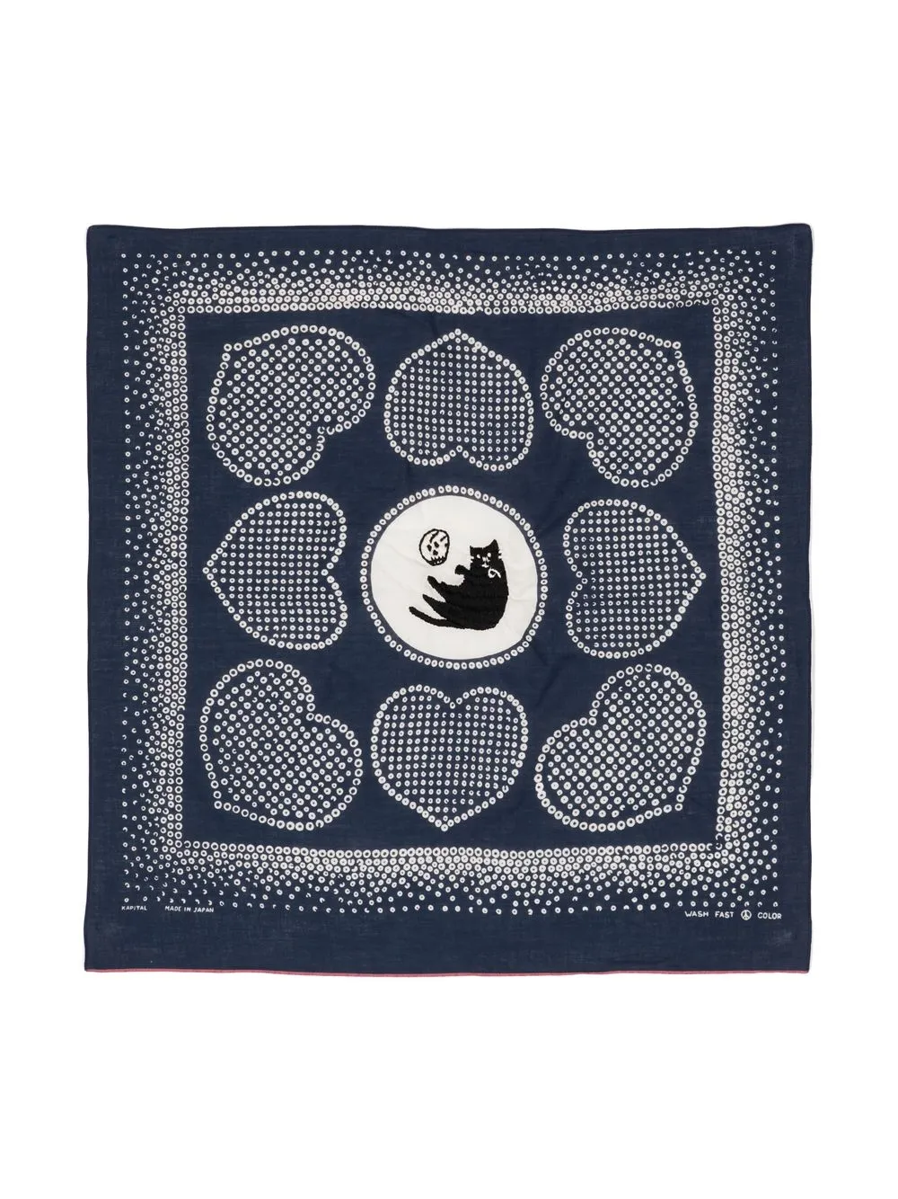 

Kapital all-over heart-print bandana - Blue