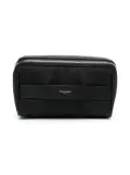 Saint Laurent logo-lettering wash bag - Black