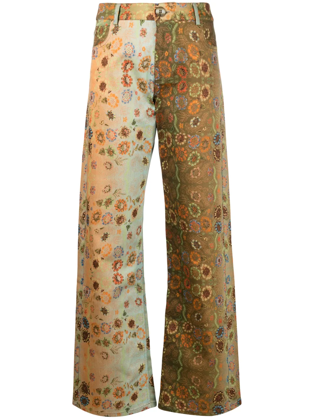 SIEDRES ESSIE PRINTED STRAIGHT-LEG JEANS