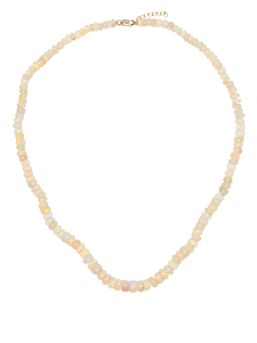 Shop Jia Jia 14kt Yellow Gold Atlas Opal Necklance In White