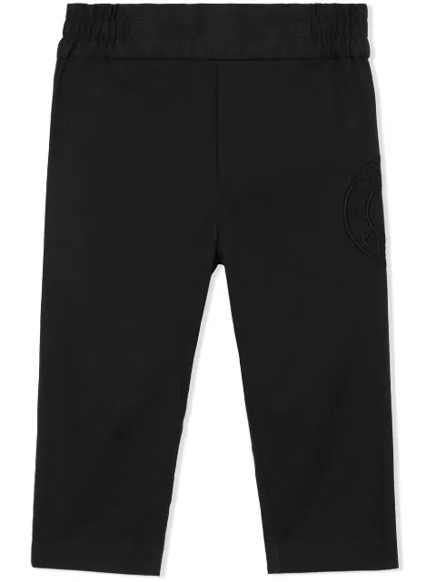 Burberry Kids logo-embroidered twil chinos