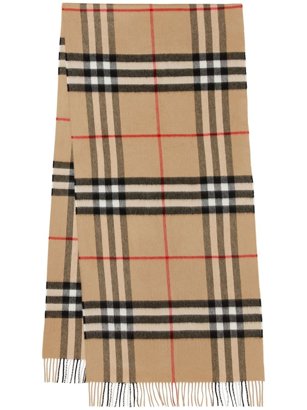 BURBERRY EXAGGERATED-CHECK CASHMERE SCARF