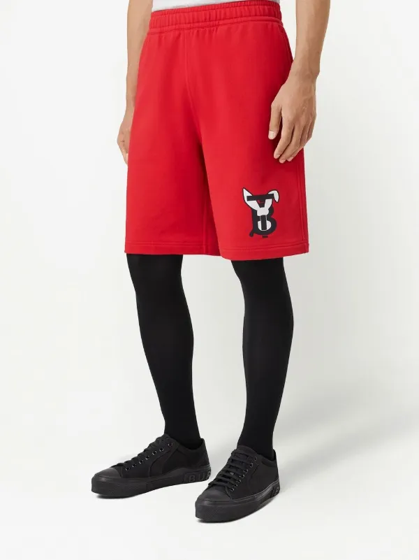 Burberry rabbit-print Cotton Jersey Shorts - Farfetch