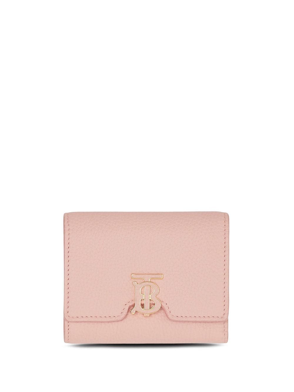 Burberry Grainy Leather Tb Folding Wallet In Pink | ModeSens