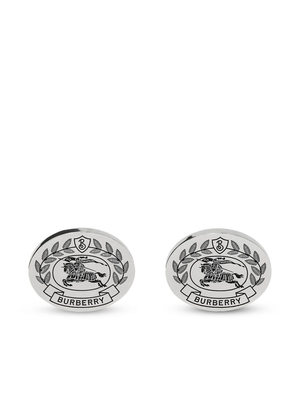 Prada logo-print Sterling Silver Cufflinks - Farfetch