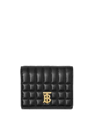 Burberry Lola Quilted Leather Wallet Black FARFETCH NZ